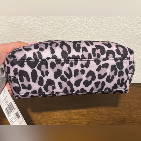 Kate Spade Lavender and Black Leopard Cosmetic Bag - Picture 5 of 10
